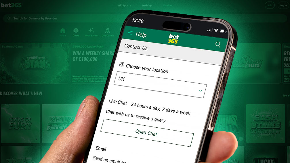 Contact bet365 support for account closure