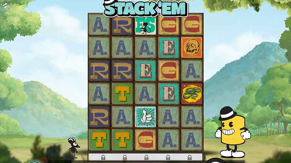 Printscreen of Hacksaw Gaming Stack`Em Slot Win