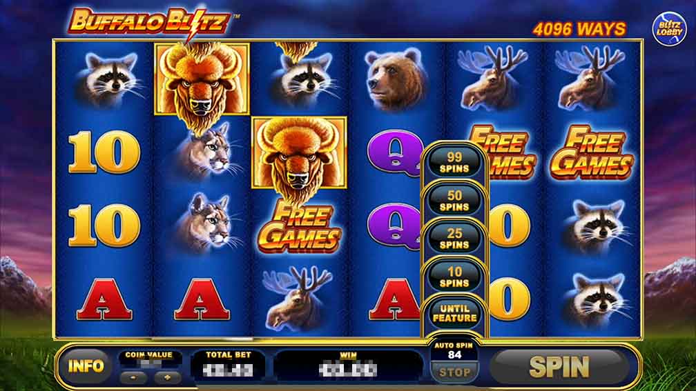 Printscreen of Buffalo Blitz gameplay