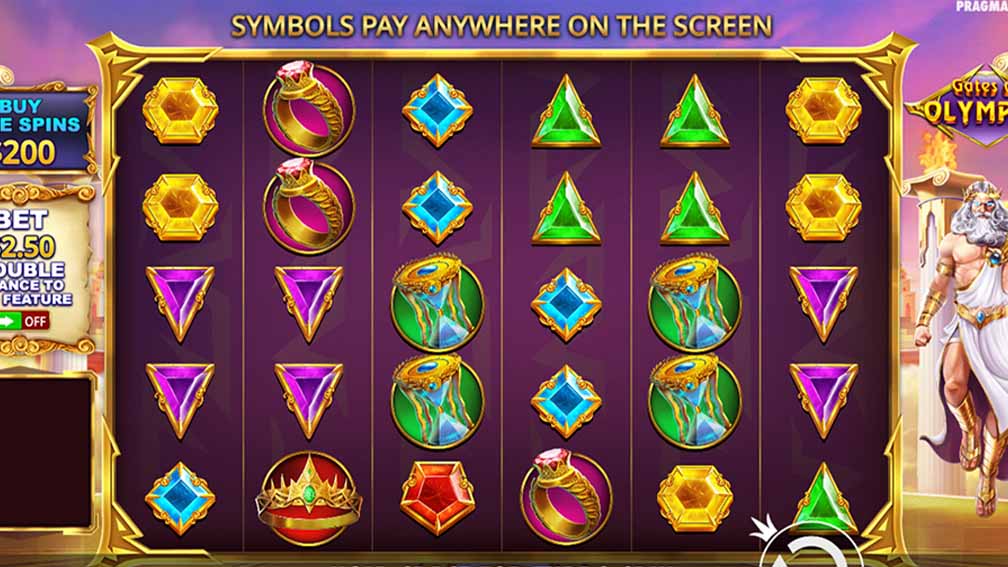 Printscreen Pragmatic Play Gates of Olympus Main Interface