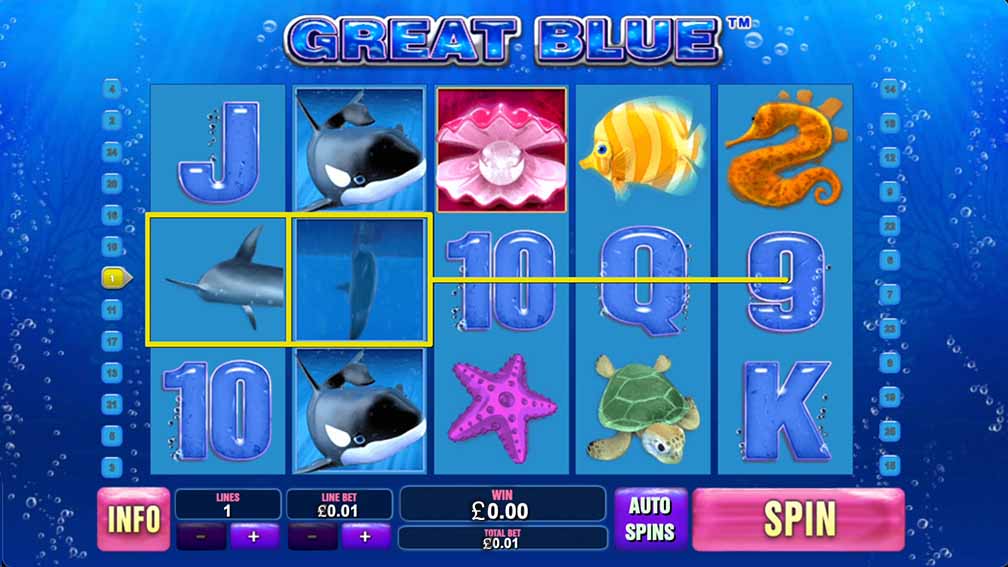 Example of gameplay of Great Blue Slot