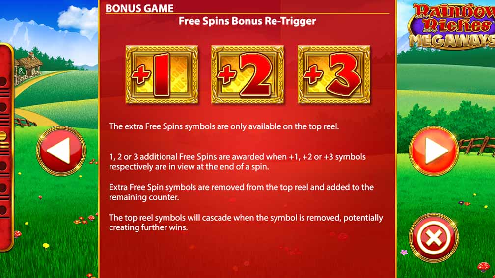 Rainbow Riches Megaways Game Rules Interface